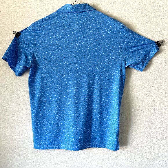 Scales Performance Polo with Shark Teeth Design - Size Large - Picture 4 of 5